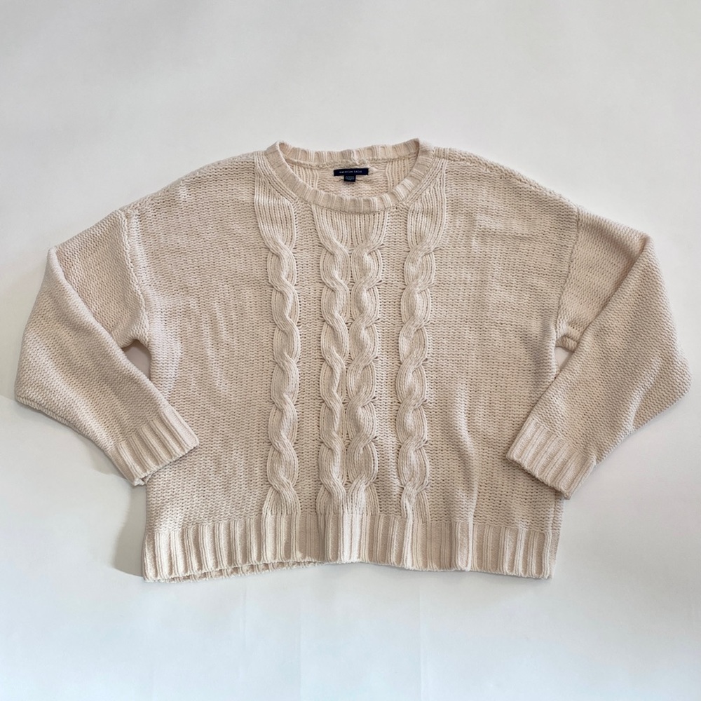 Cream, chenille sweater